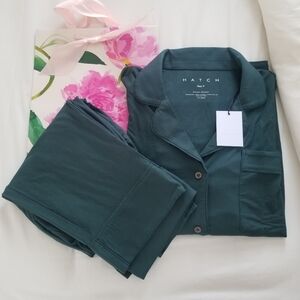 HATCH Ultra Soft Luxury Jersey PJset S color Pine